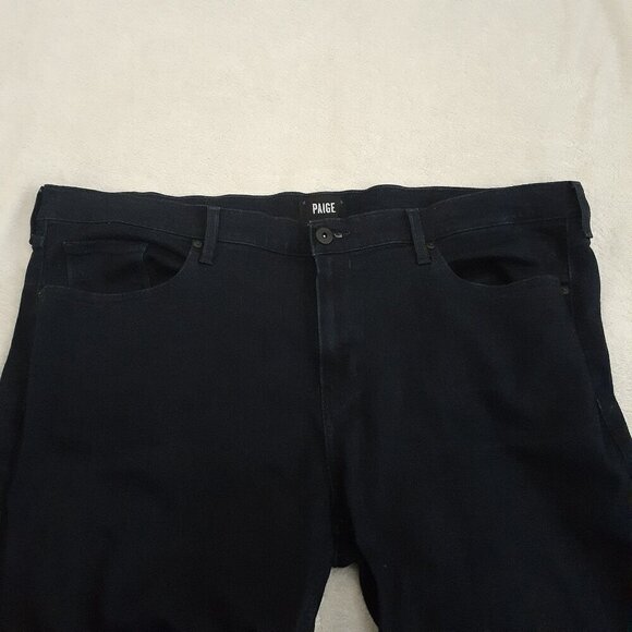 PAIGE Men's Size 44 Federal Slim Straight Leg Dark Wash Inkwell Denim Jeans - Picture 4 of 16